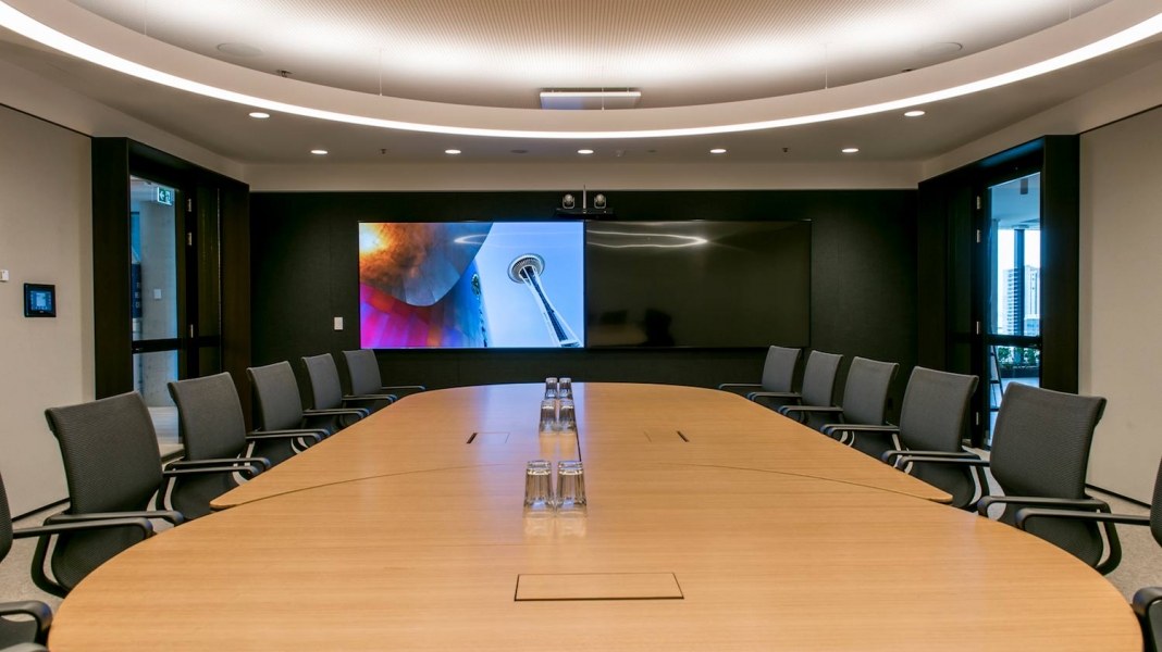 Boardroom solutions that simplify critical presentations and conferencing